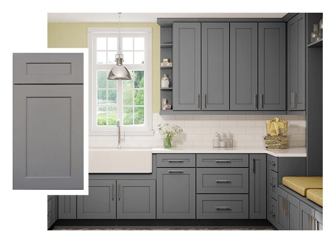 gray cabinets